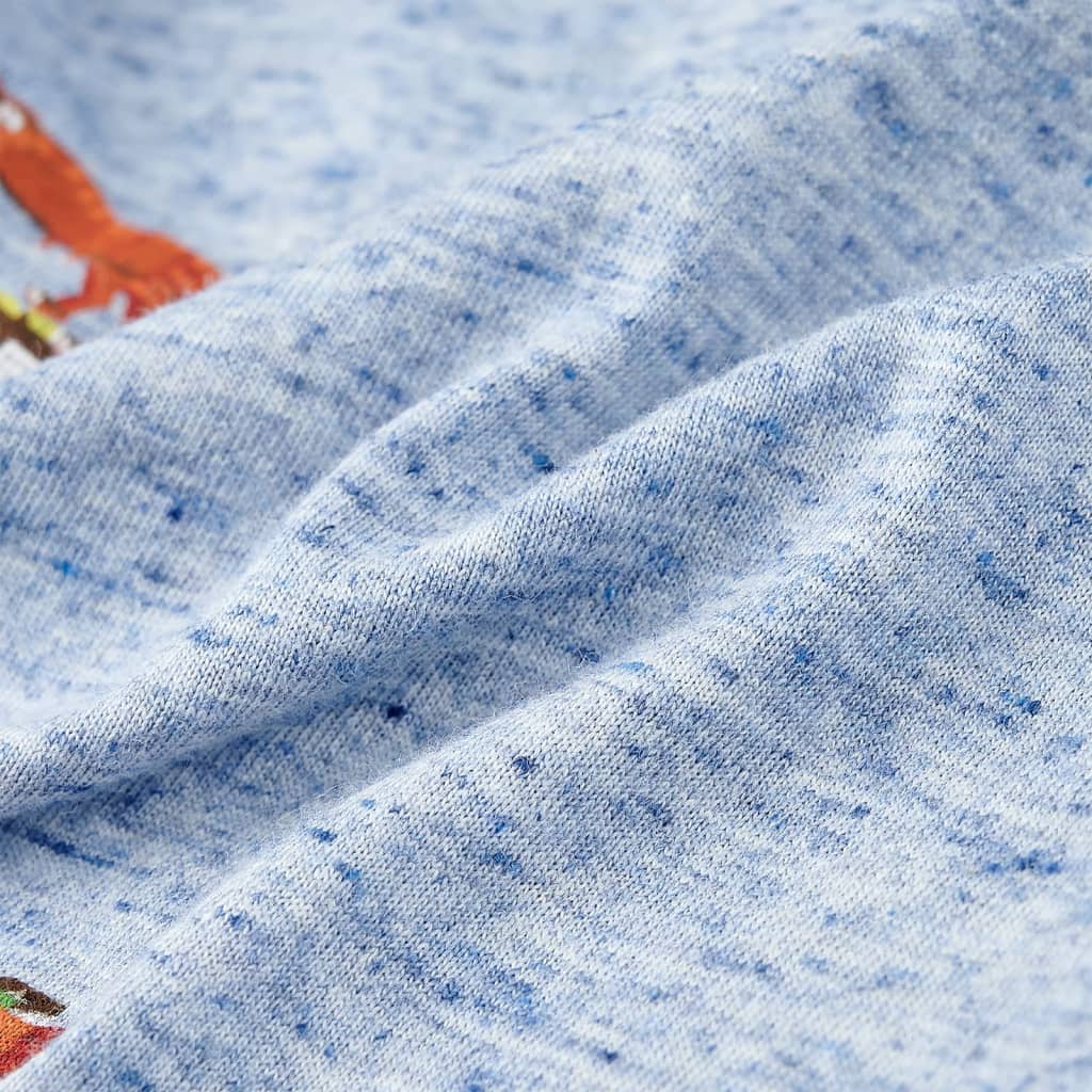 Tricou pentru copii, albastru melanj, 116 GartenMobel Dekor
