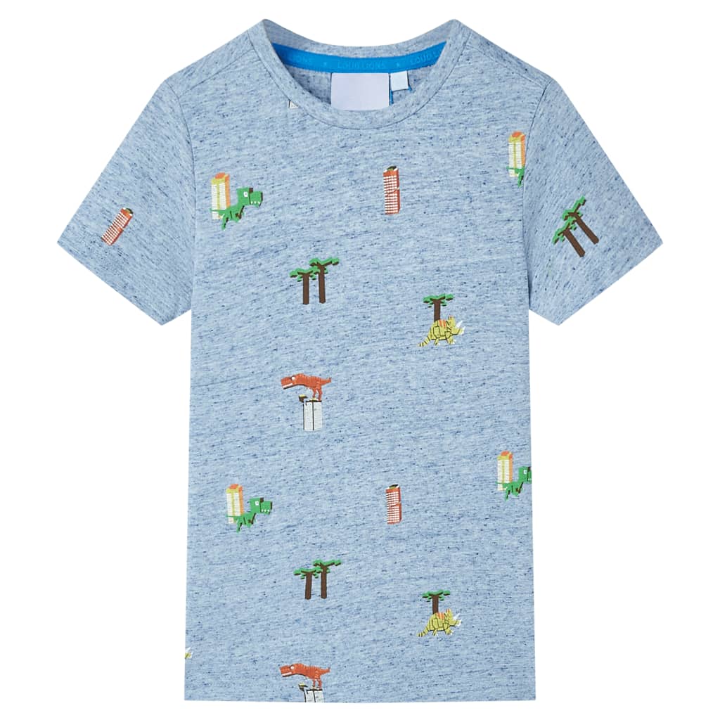 Tricou pentru copii, albastru melanj, 92 GartenMobel Dekor