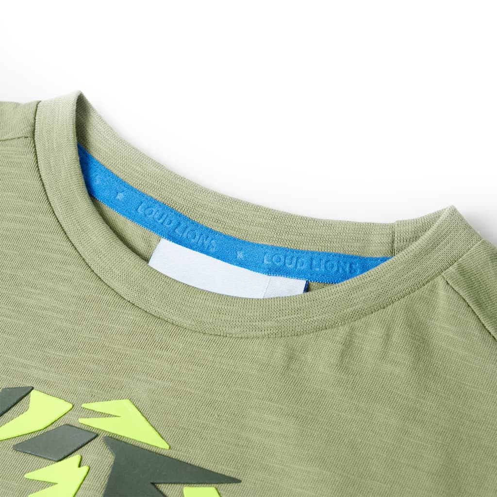 Tricou pentru copii, kaki deschis, 128 GartenMobel Dekor
