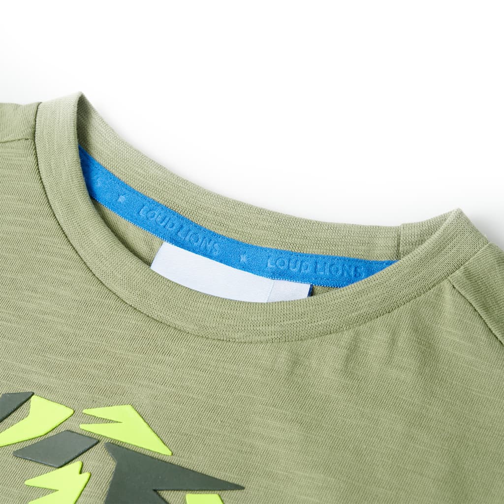 Tricou pentru copii, kaki deschis, 140 GartenMobel Dekor