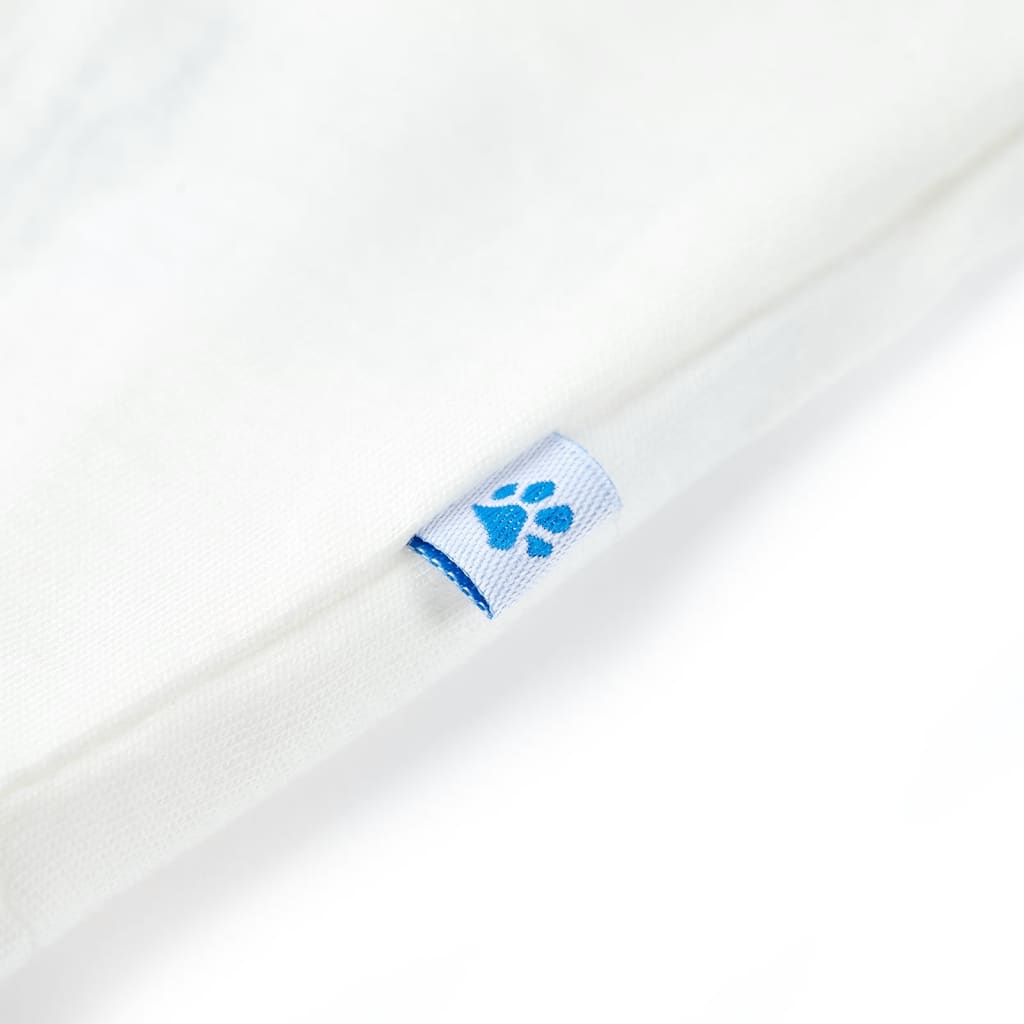 Tricou pentru copii cu mâneci scurte, ecru, 128 GartenMobel Dekor
