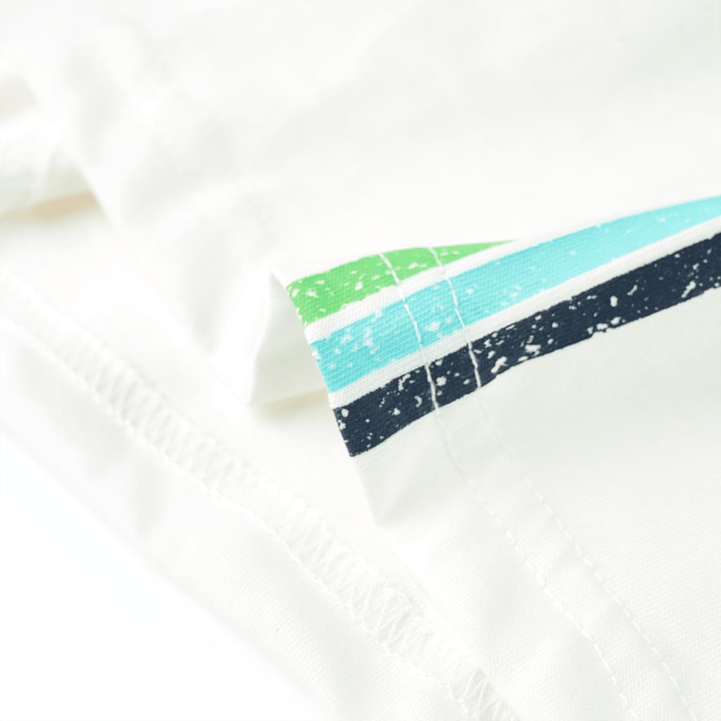 Tricou pentru copii cu mâneci scurte, ecru, 128 GartenMobel Dekor
