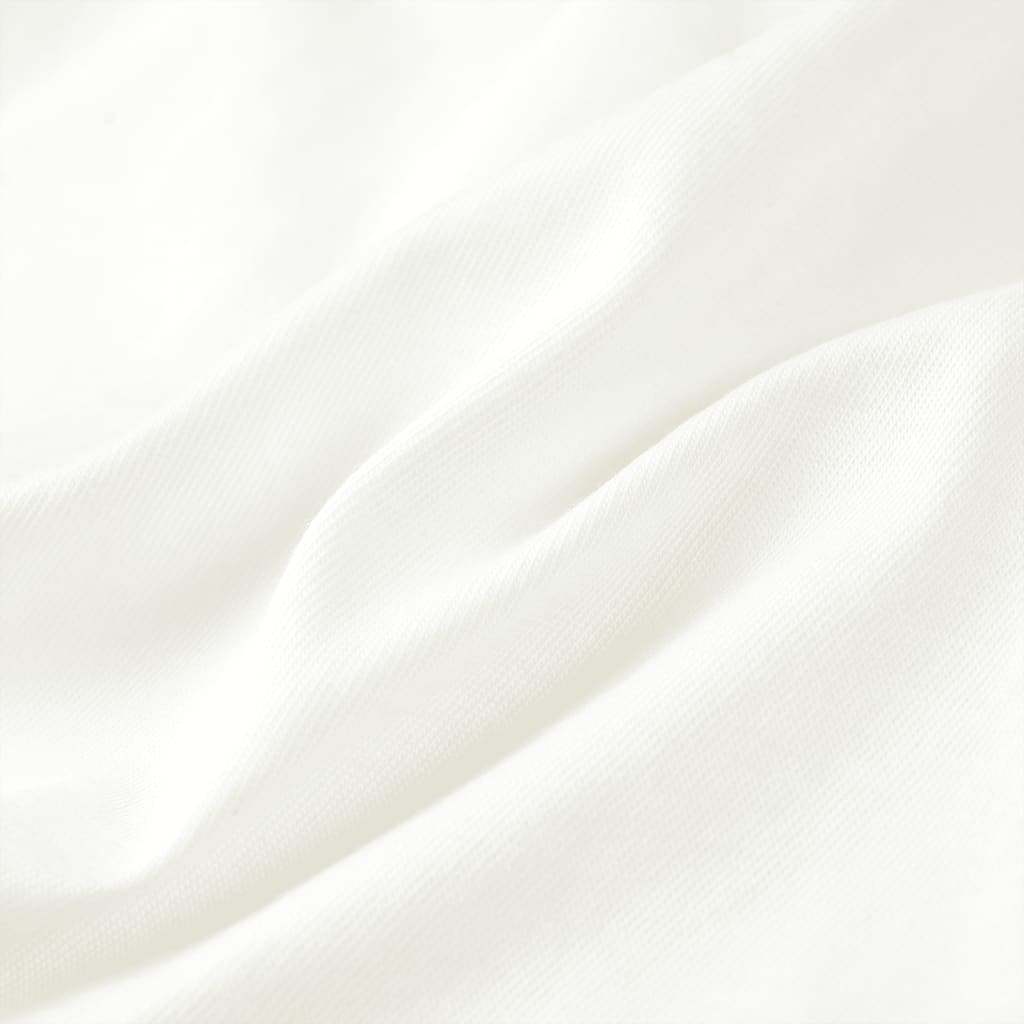 Tricou pentru copii cu mâneci scurte, ecru, 128 GartenMobel Dekor
