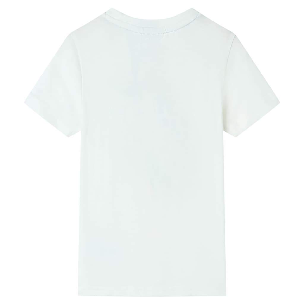 Tricou pentru copii cu mâneci scurte, ecru, 140 GartenMobel Dekor