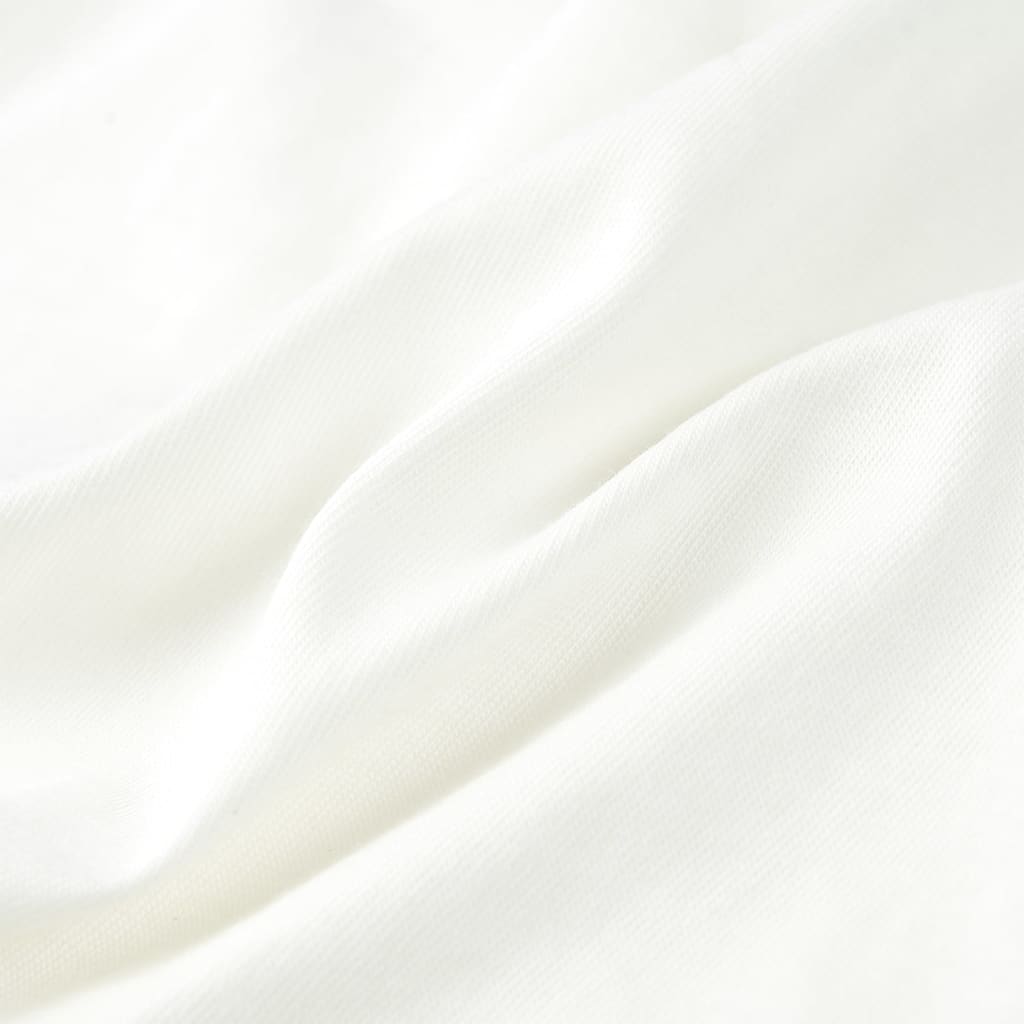 Tricou pentru copii cu mâneci scurte, ecru, 92 GartenMobel Dekor