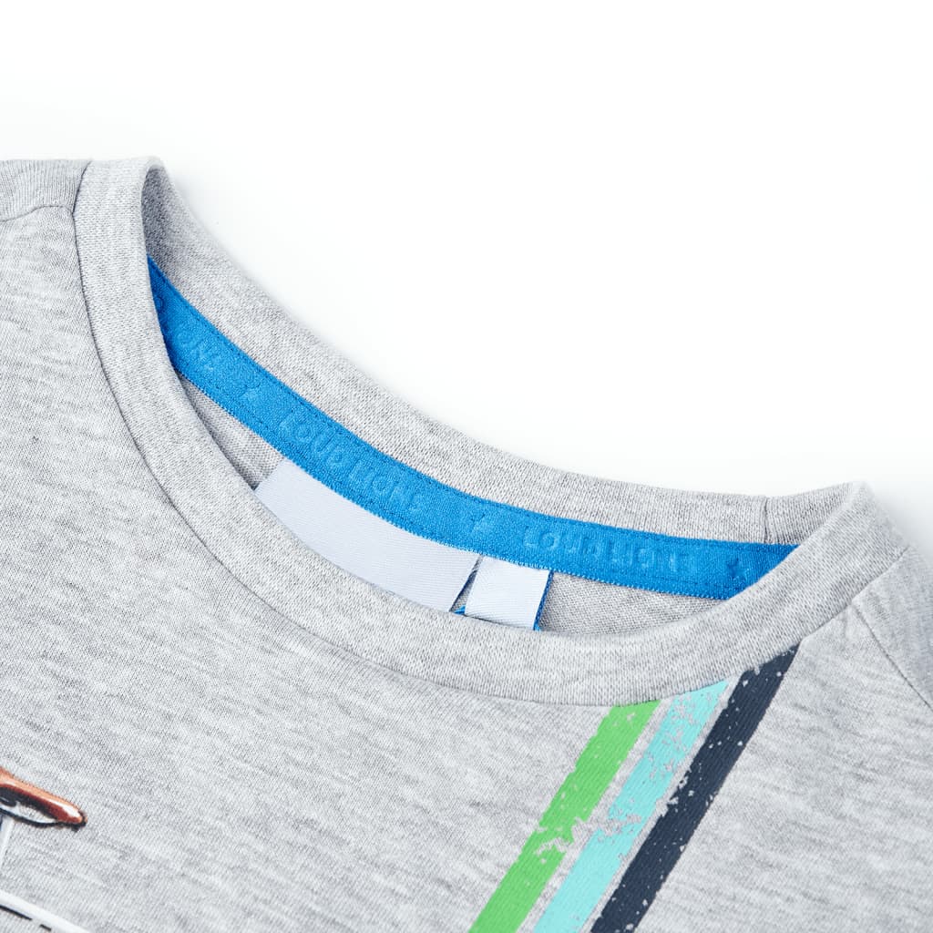 Tricou pentru copii cu mâneci scurte, gri, 104 GartenMobel Dekor