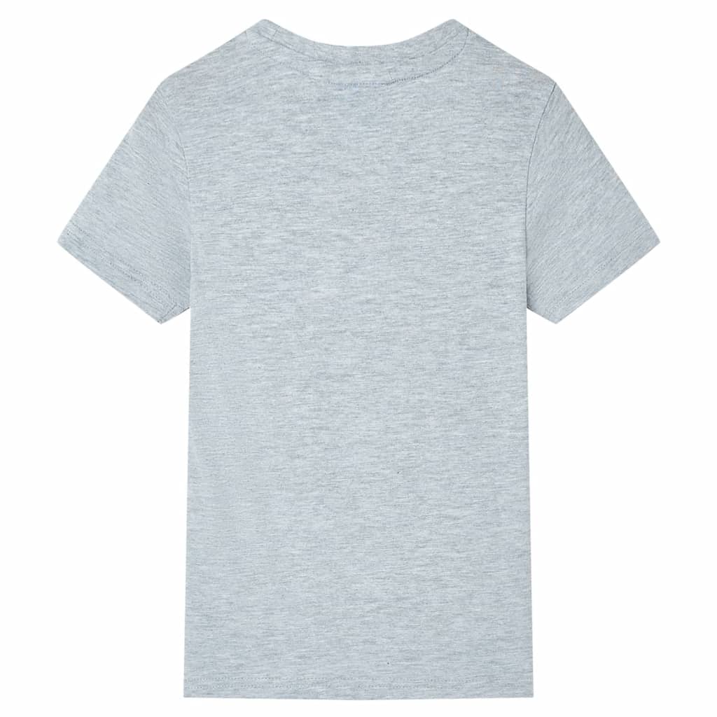 Tricou pentru copii cu mâneci scurte, gri, 128 GartenMobel Dekor