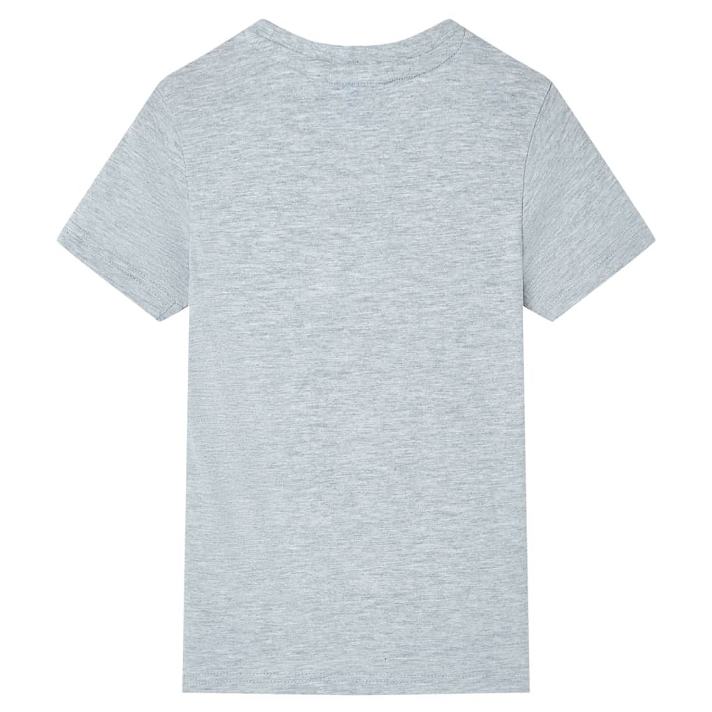 Tricou pentru copii cu mâneci scurte, gri, 140 GartenMobel Dekor