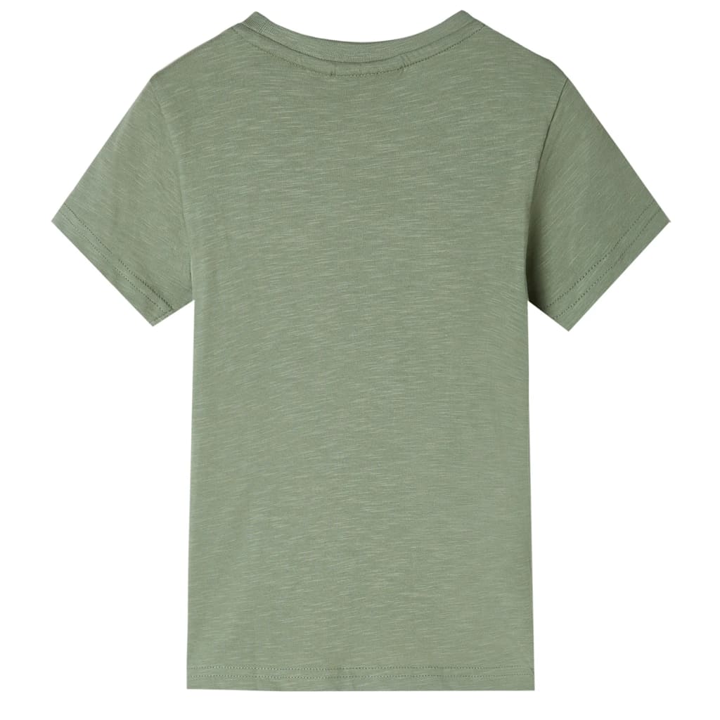 Tricou pentru copii cu mâneci scurte kaki deschis 104 GartenMobel Dekor