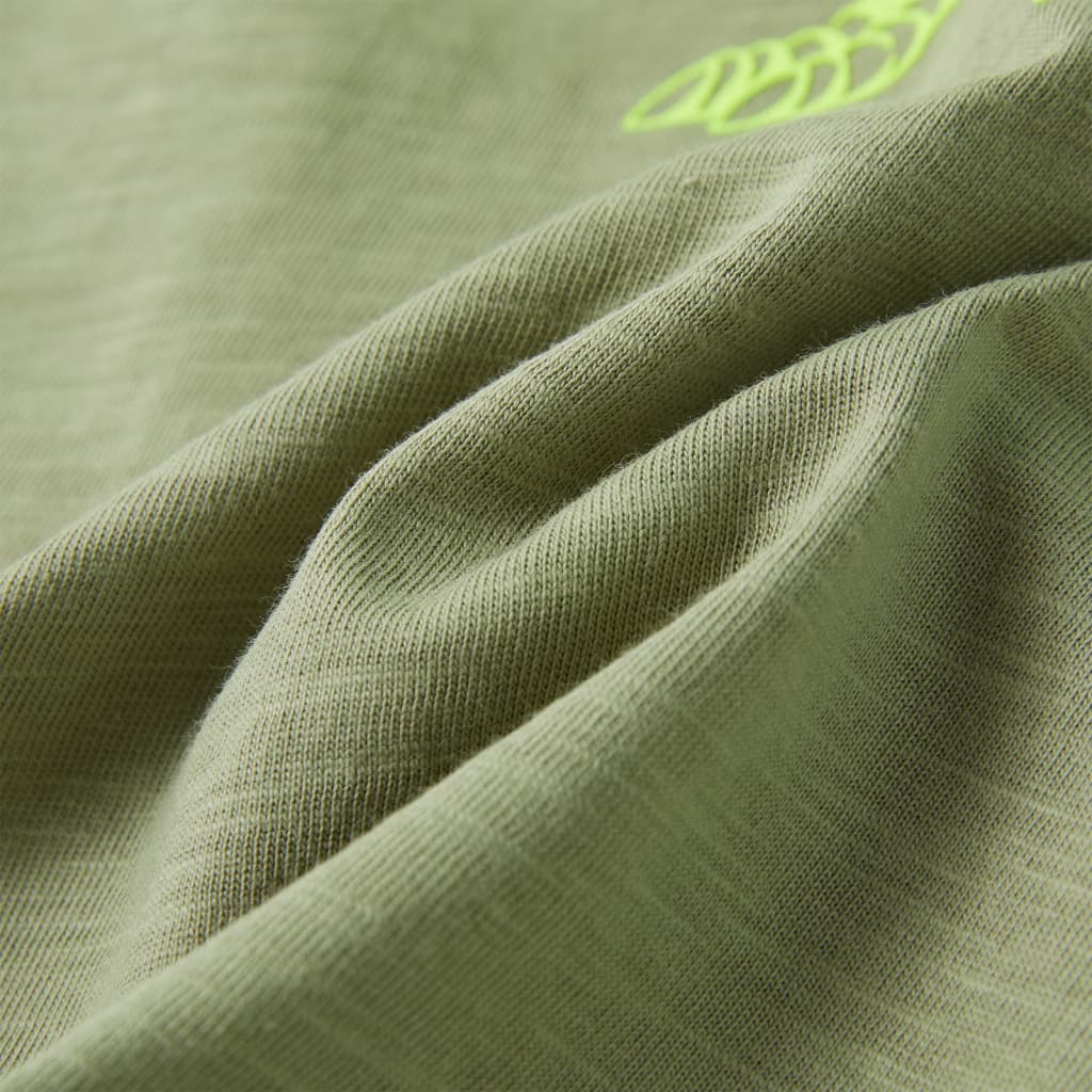 Tricou pentru copii cu mâneci scurte kaki deschis 92 GartenMobel Dekor