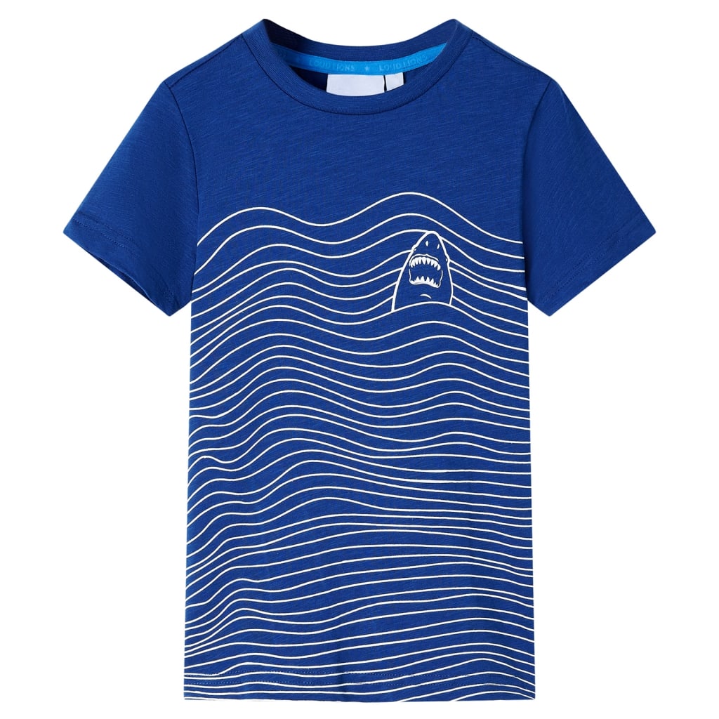 Tricou pentru copii, albastru închis, 128 GartenMobel Dekor