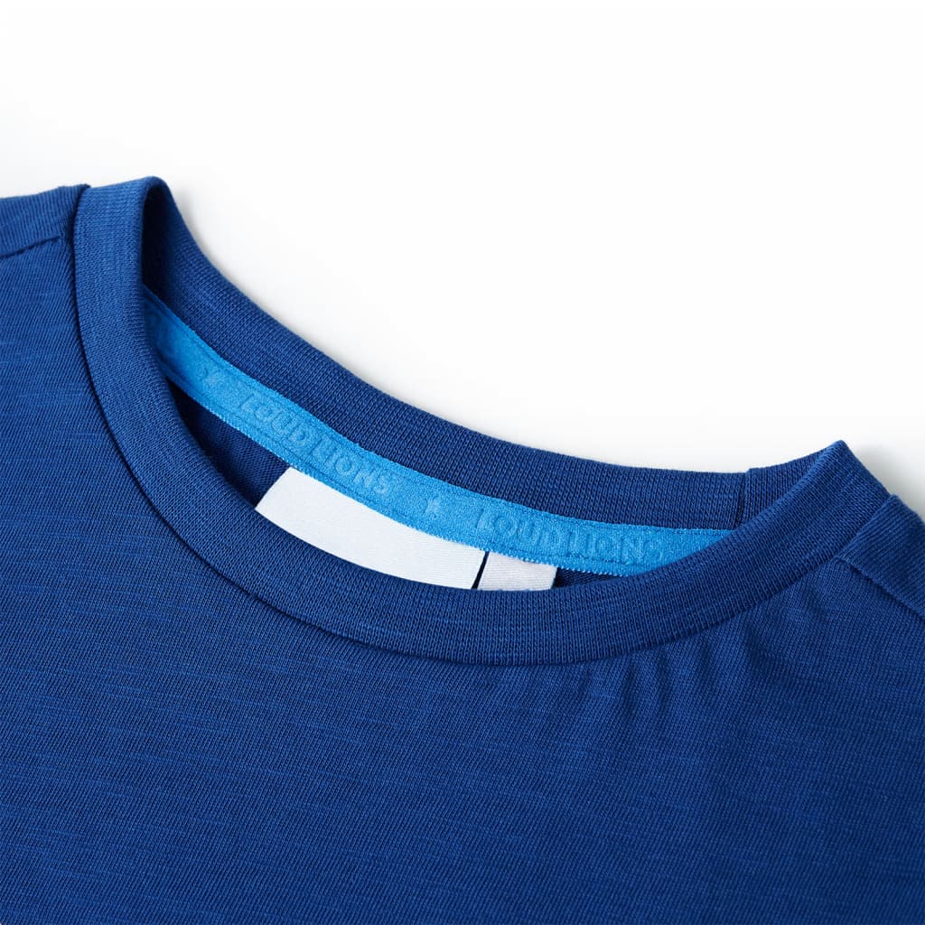 Tricou pentru copii, albastru închis, 128 GartenMobel Dekor