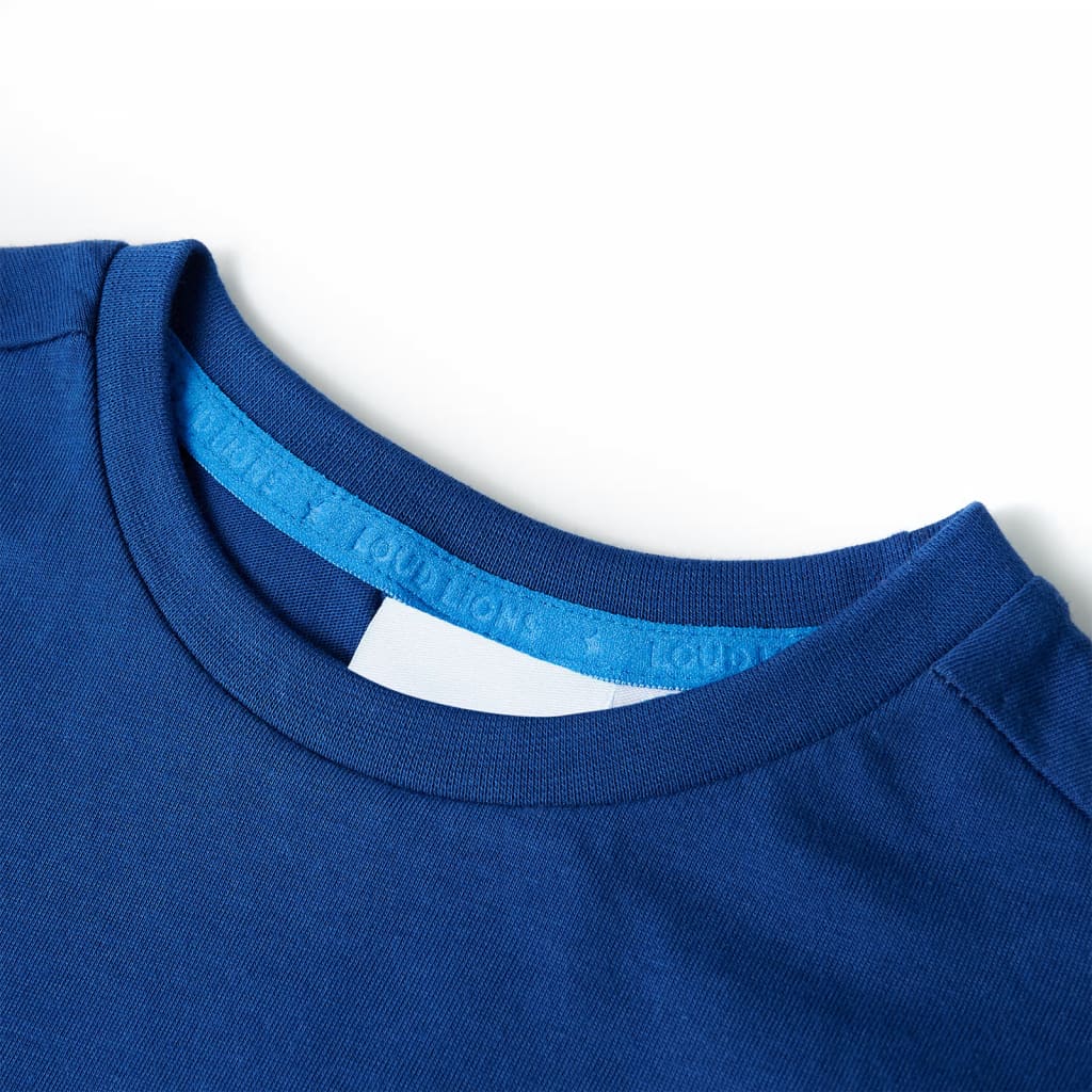 Tricou pentru copii, albastru închis, 140 GartenMobel Dekor