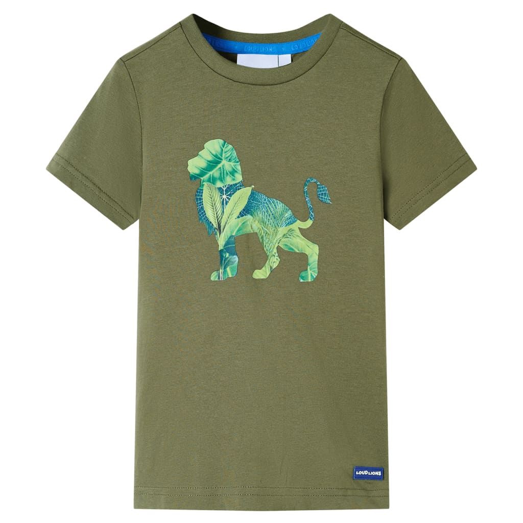 Tricou pentru copii, kaki, 128 GartenMobel Dekor