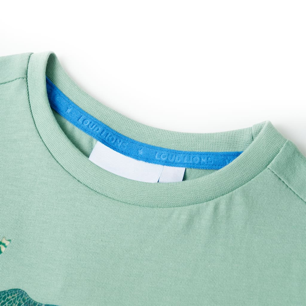 Tricou pentru copii, kaki deschis, 116 GartenMobel Dekor