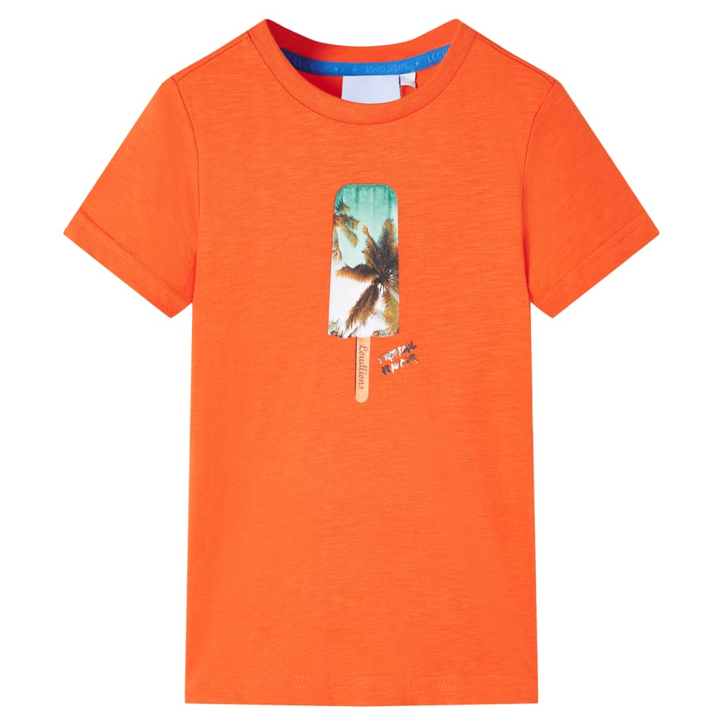 Tricou pentru copii, portocaliu închis, 104 GartenMobel Dekor