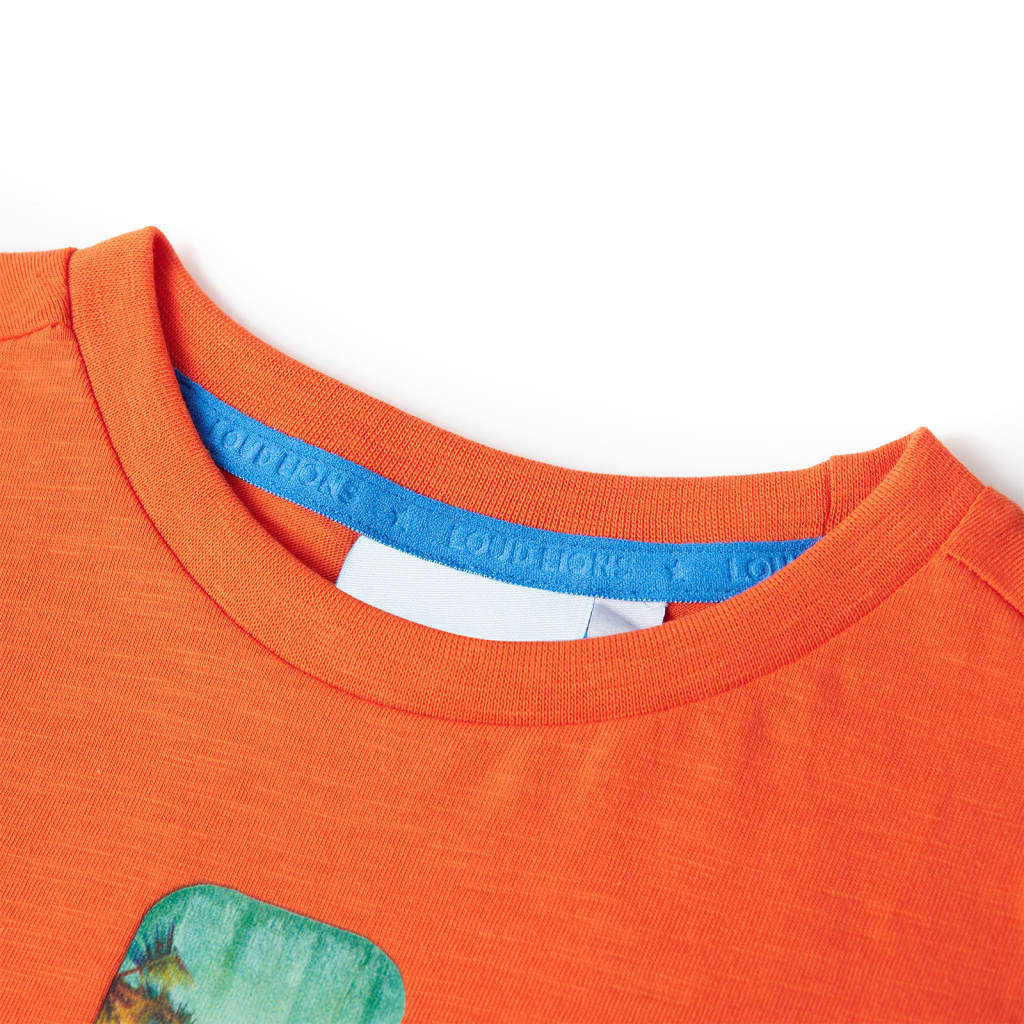 Tricou pentru copii, portocaliu închis, 104 GartenMobel Dekor