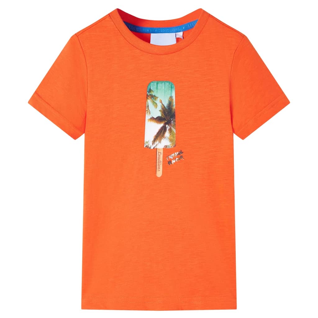 Tricou pentru copii, portocaliu închis, 140 GartenMobel Dekor