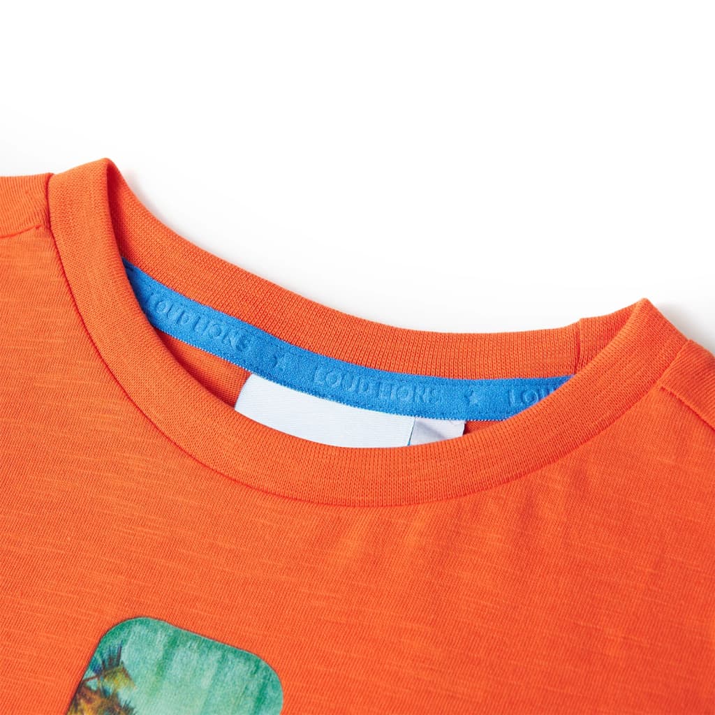 Tricou pentru copii, portocaliu închis, 140 GartenMobel Dekor