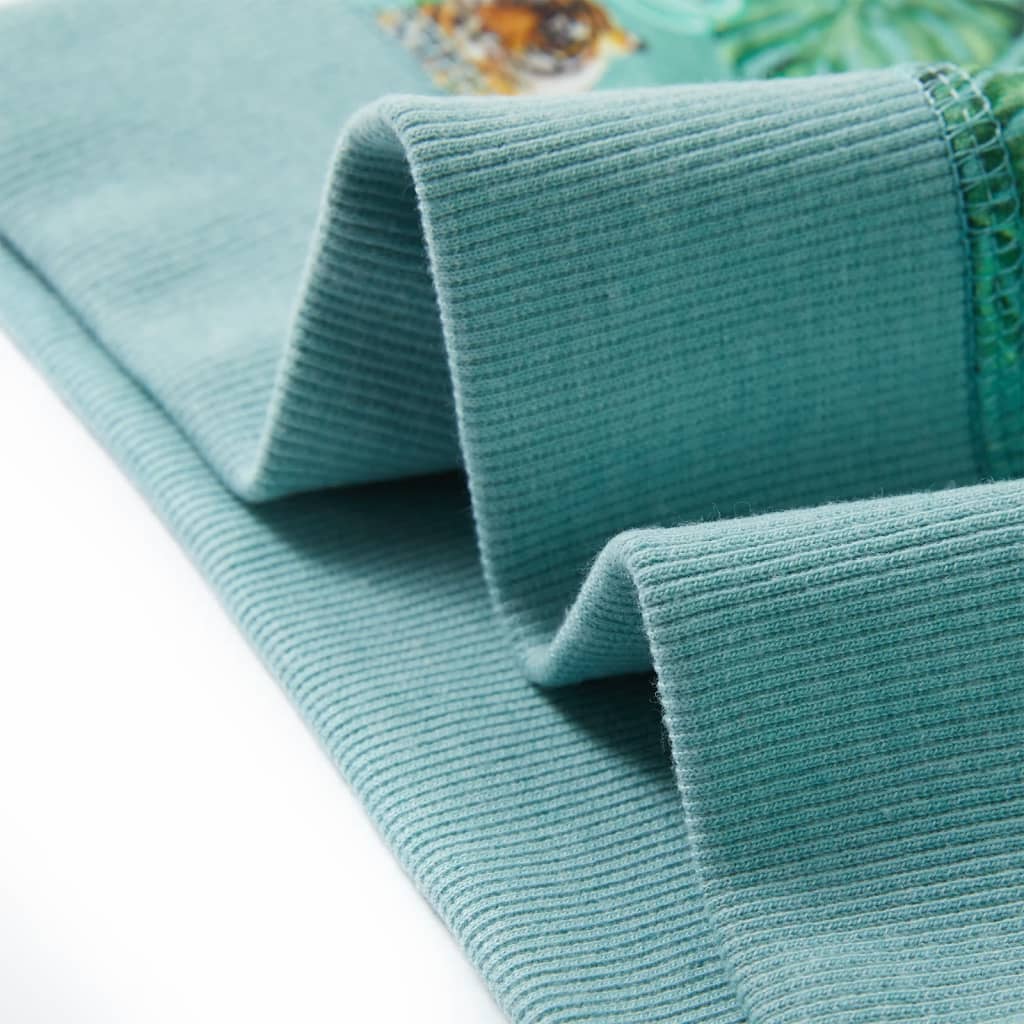 Bluzon pentru copii, verde melanj pal, 116 GartenMobel Dekor