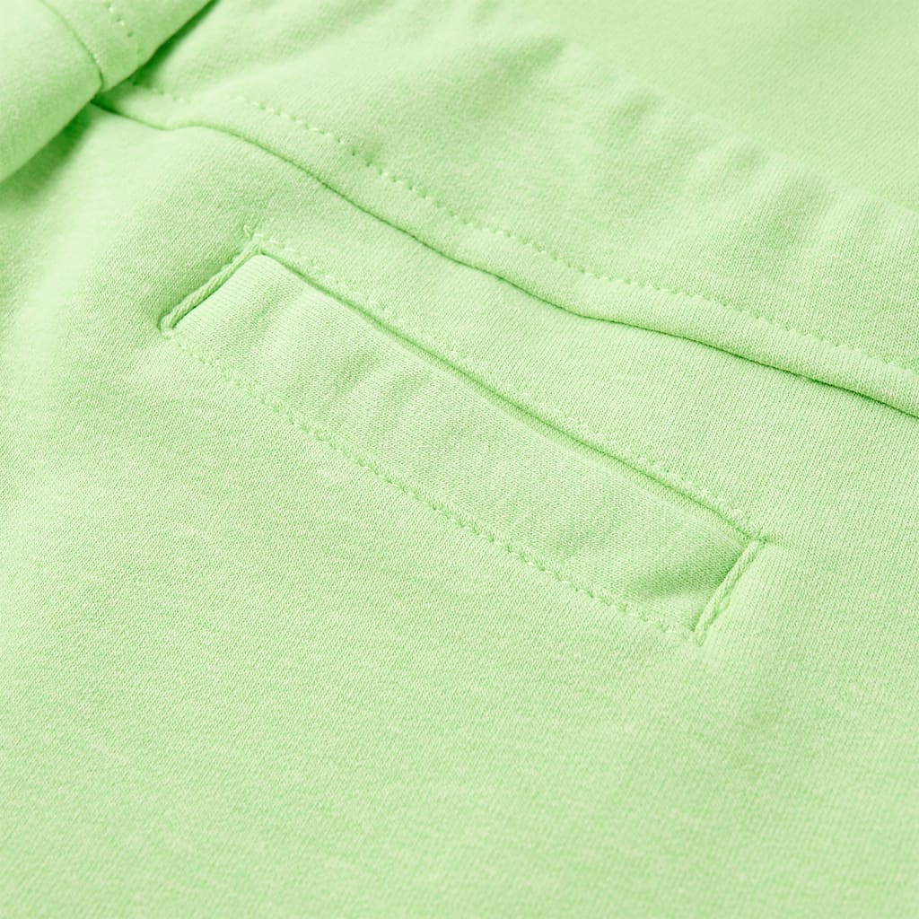 Pantaloni scurți pentru copii, verde fosforescent, 140 GartenMobel Dekor