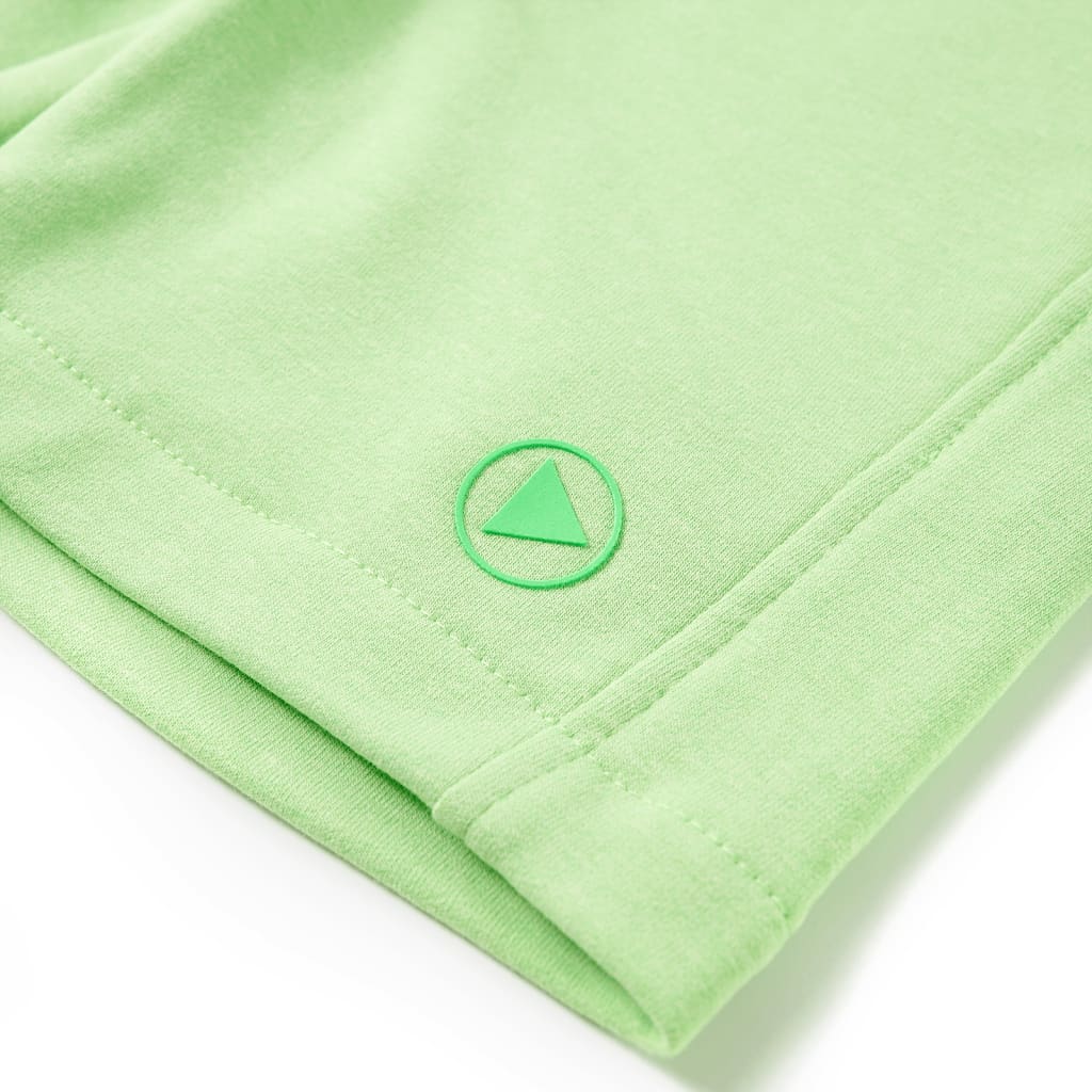 Pantaloni scurți pentru copii, verde fosforescent, 140 GartenMobel Dekor