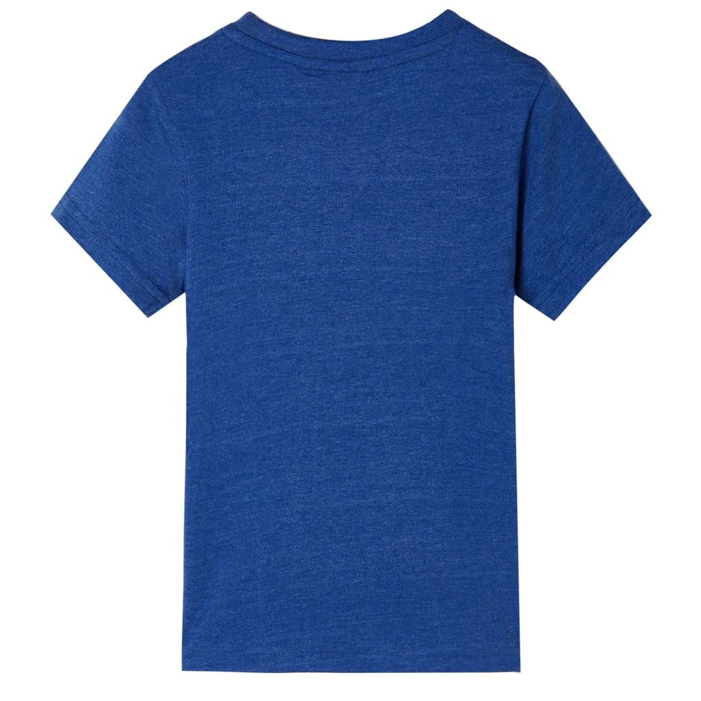 Tricou pentru copii, albastru închis melanj, 116 GartenMobel Dekor