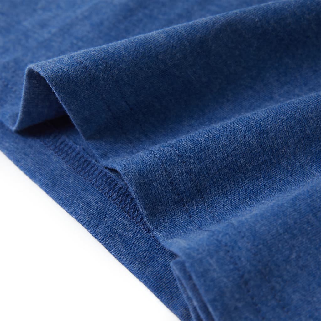 Tricou pentru copii, albastru închis melanj, 116 GartenMobel Dekor