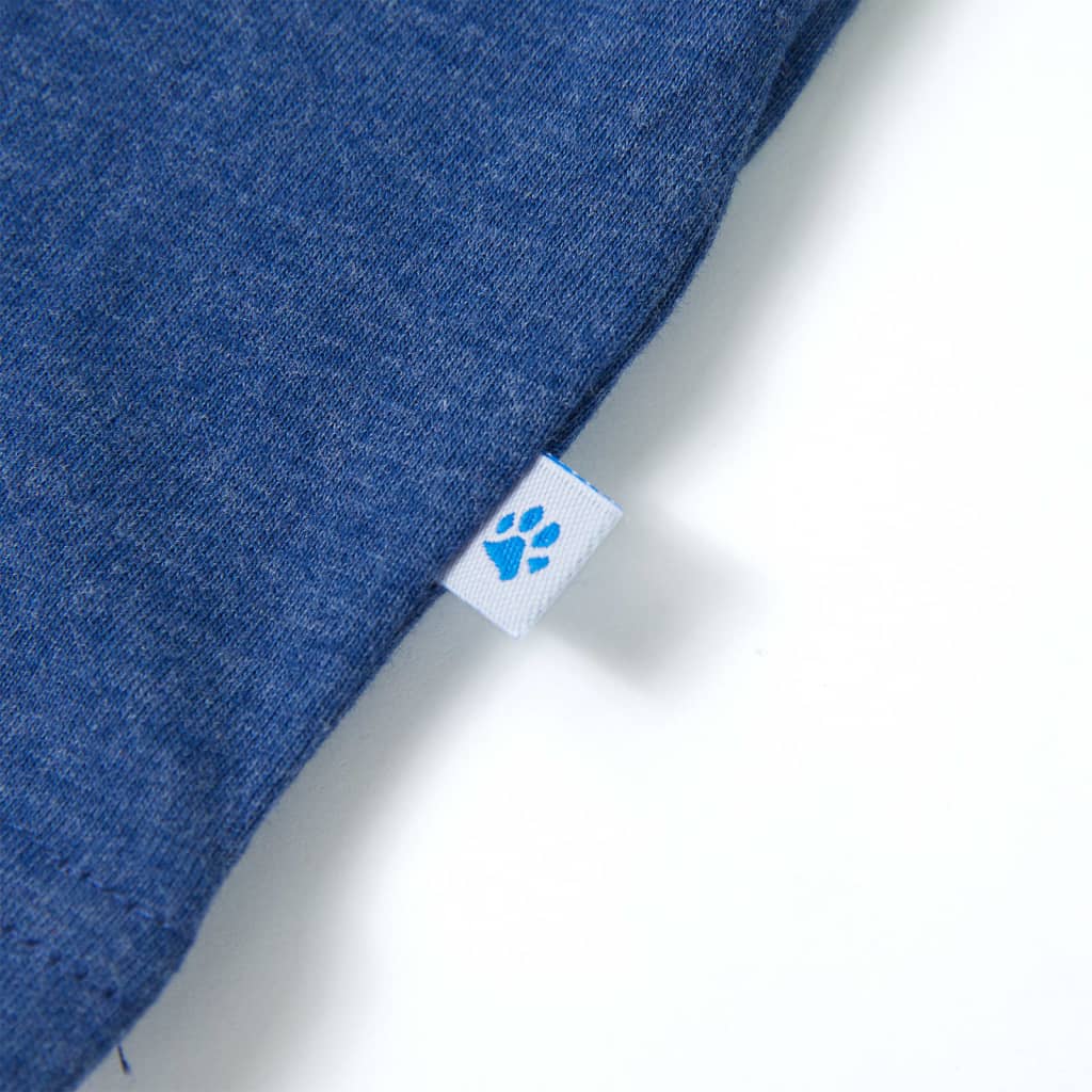 Tricou pentru copii, albastru închis melanj, 140 GartenMobel Dekor