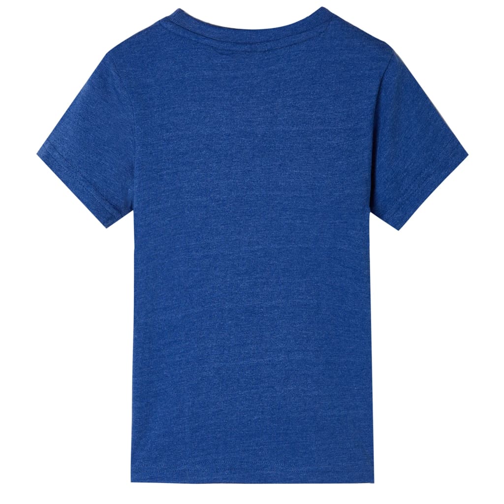 Tricou pentru copii, albastru închis melanj, 140 GartenMobel Dekor