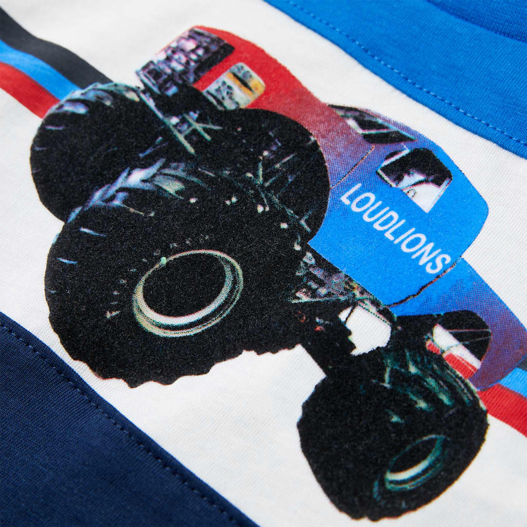 Tricou pentru copii, albastru și bleumarin, 128 GartenMobel Dekor