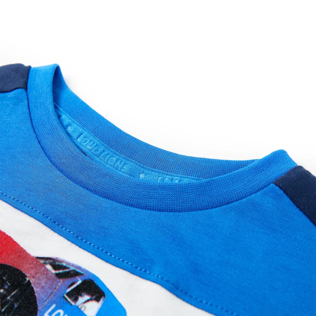 Tricou pentru copii, albastru și bleumarin, 140 GartenMobel Dekor