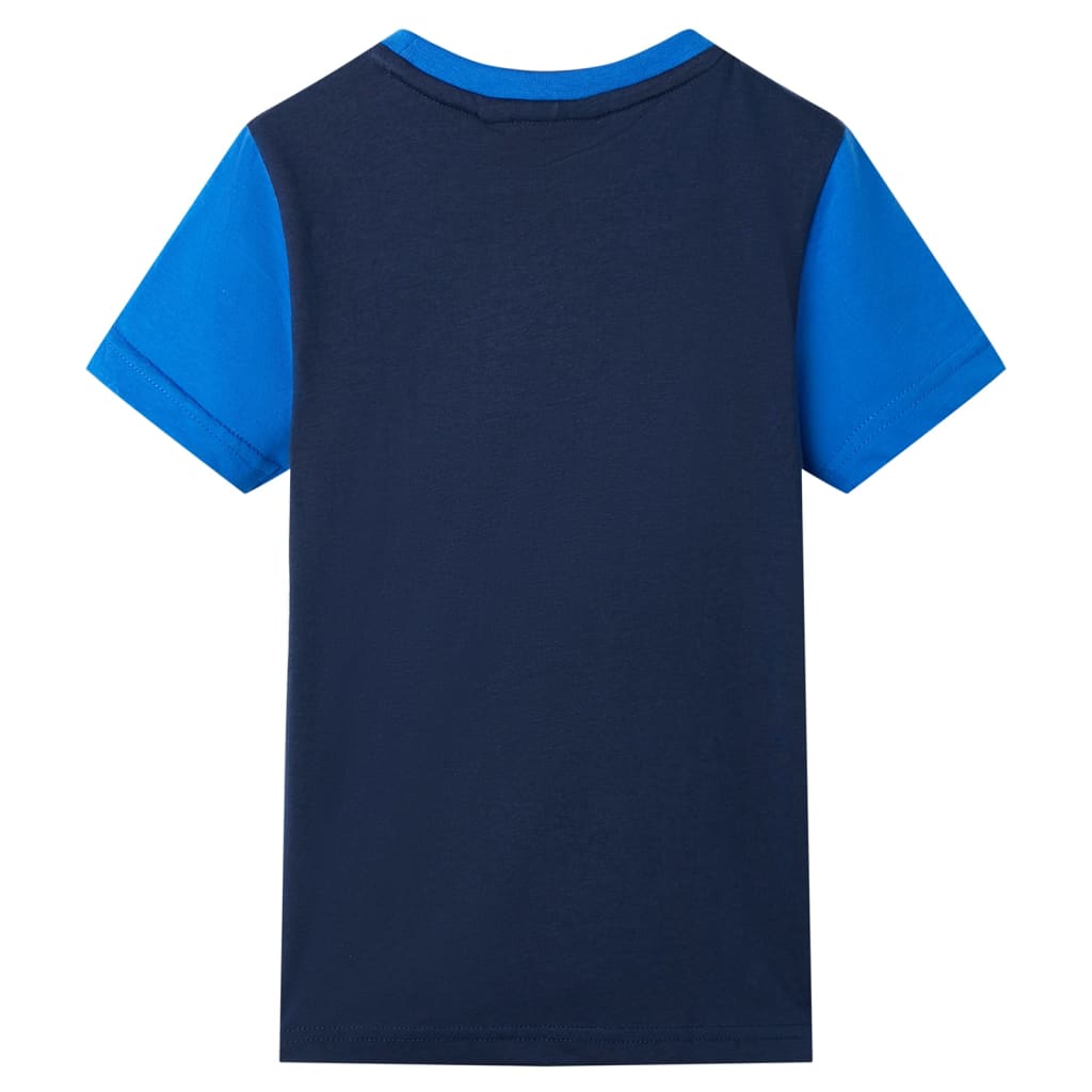 Tricou pentru copii, albastru și bleumarin, 92 GartenMobel Dekor