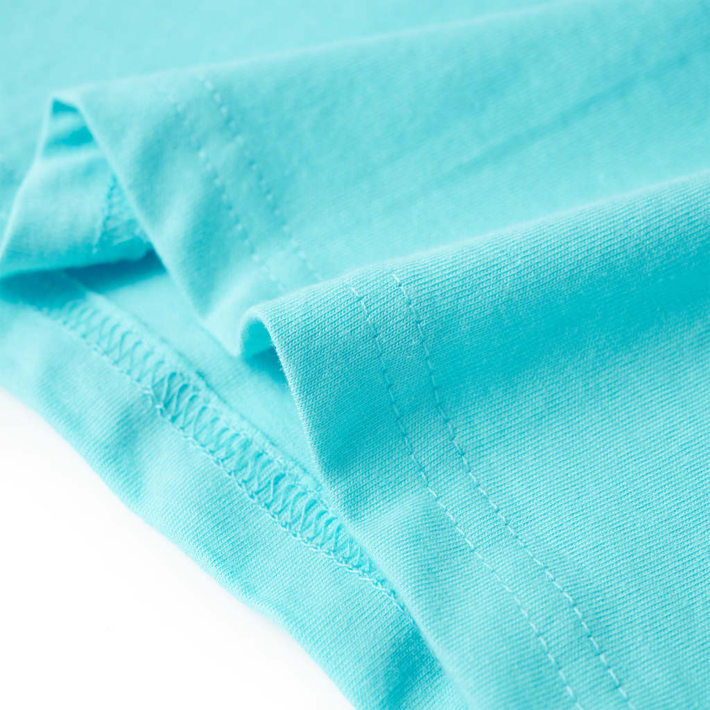 Tricou pentru copii, albastru verzui, 140 GartenMobel Dekor
