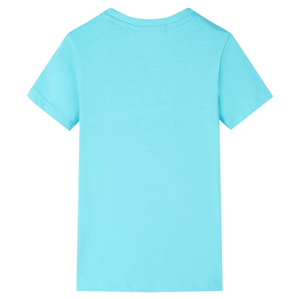Tricou pentru copii, albastru verzui, 140 GartenMobel Dekor