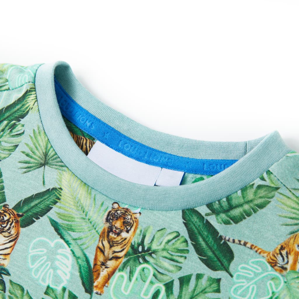 Tricou pentru copii, verde deschis melanj, 92 GartenMobel Dekor