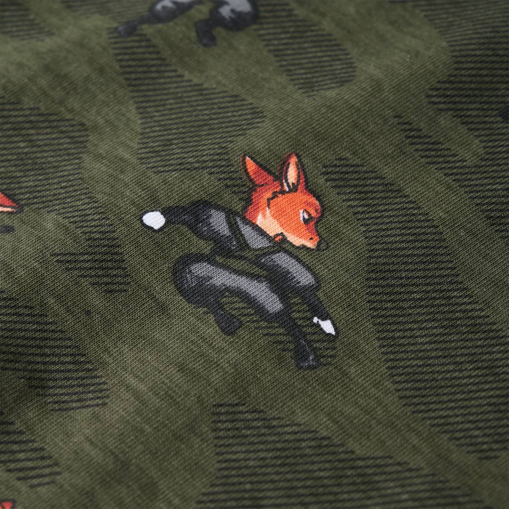 Pijamale pentru copii cu mâneci lungi ninja kaki 92 GartenMobel Dekor