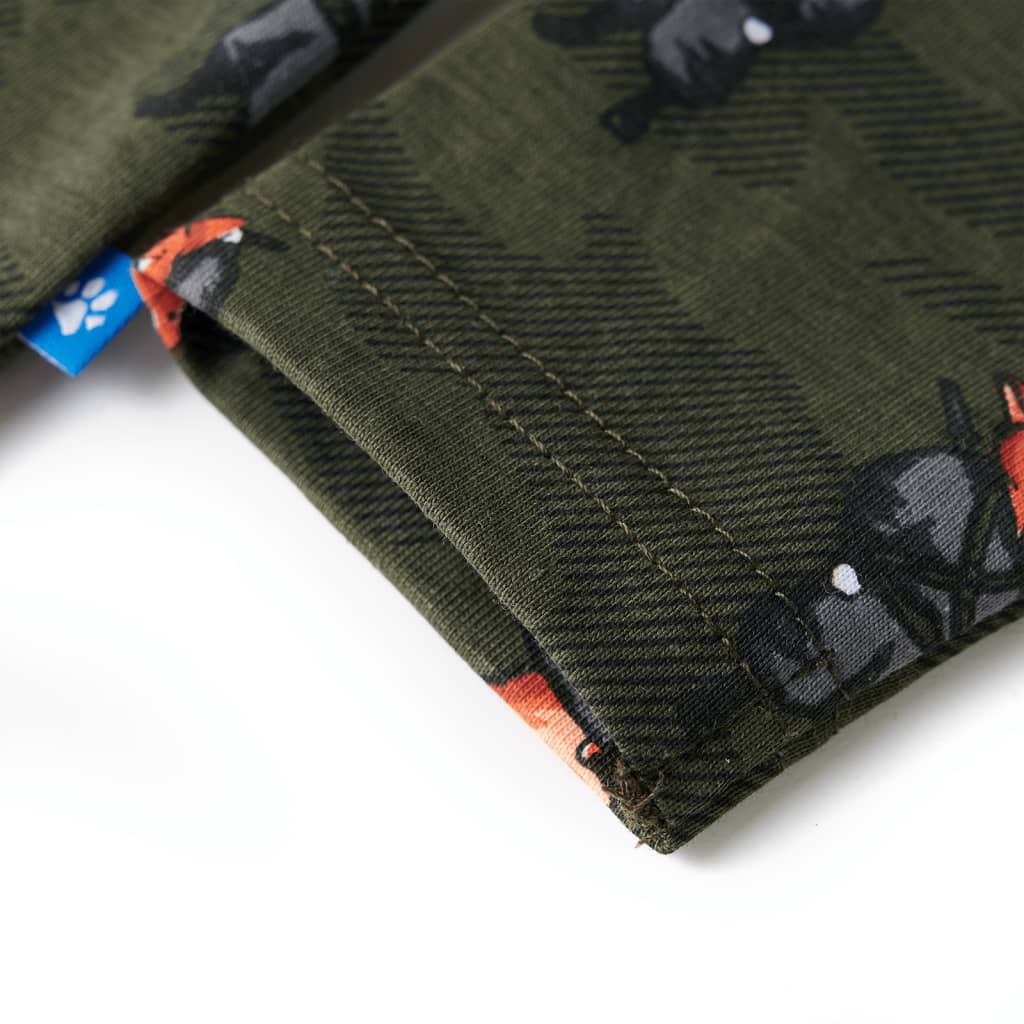 Pijamale pentru copii cu mâneci lungi ninja kaki 92 GartenMobel Dekor