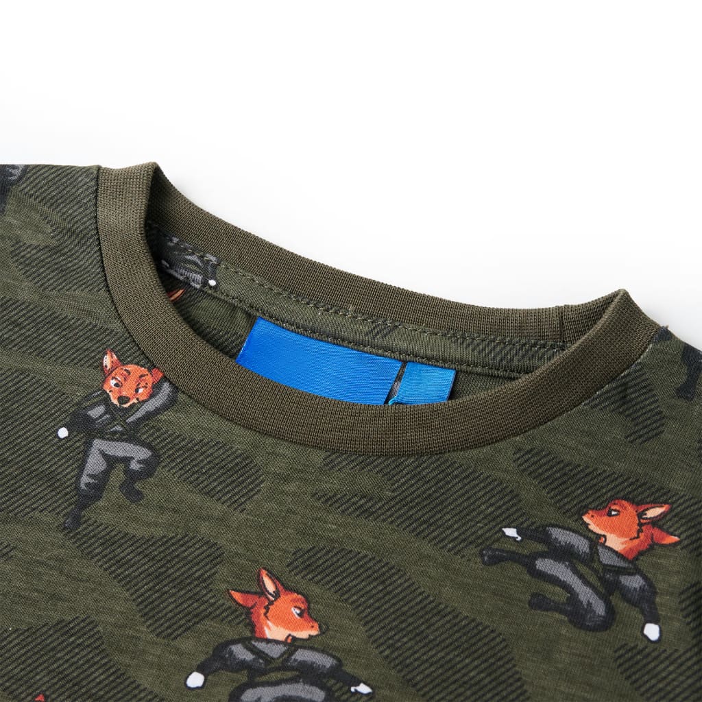 Pijamale pentru copii cu mâneci lungi ninja kaki 92 GartenMobel Dekor