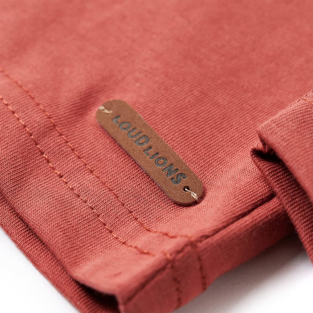 Tricou cu mâneci lungi pentru copii, henna, 116 GartenMobel Dekor