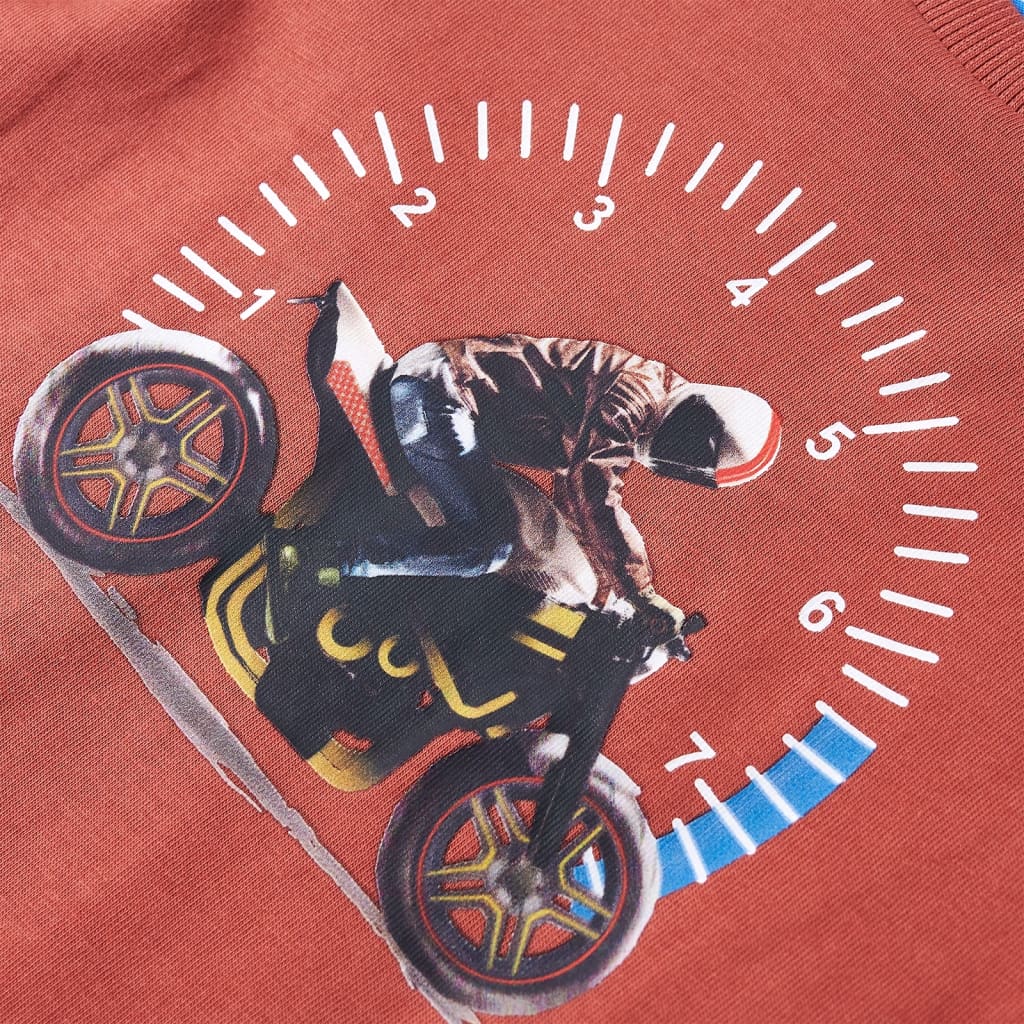 Tricou cu mâneci lungi pentru copii, henna, 92 GartenMobel Dekor