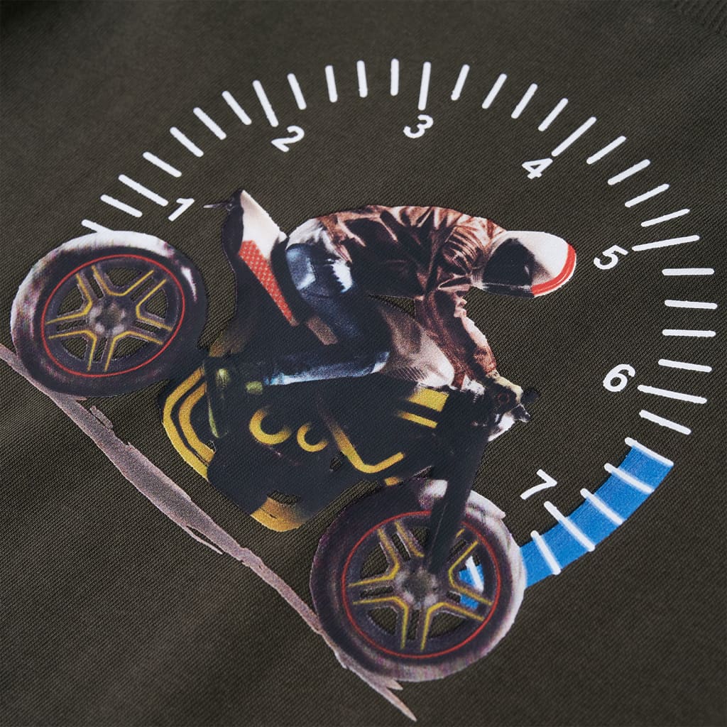 Tricou cu mâneci lungi pentru copii, kaki, 116 GartenMobel Dekor