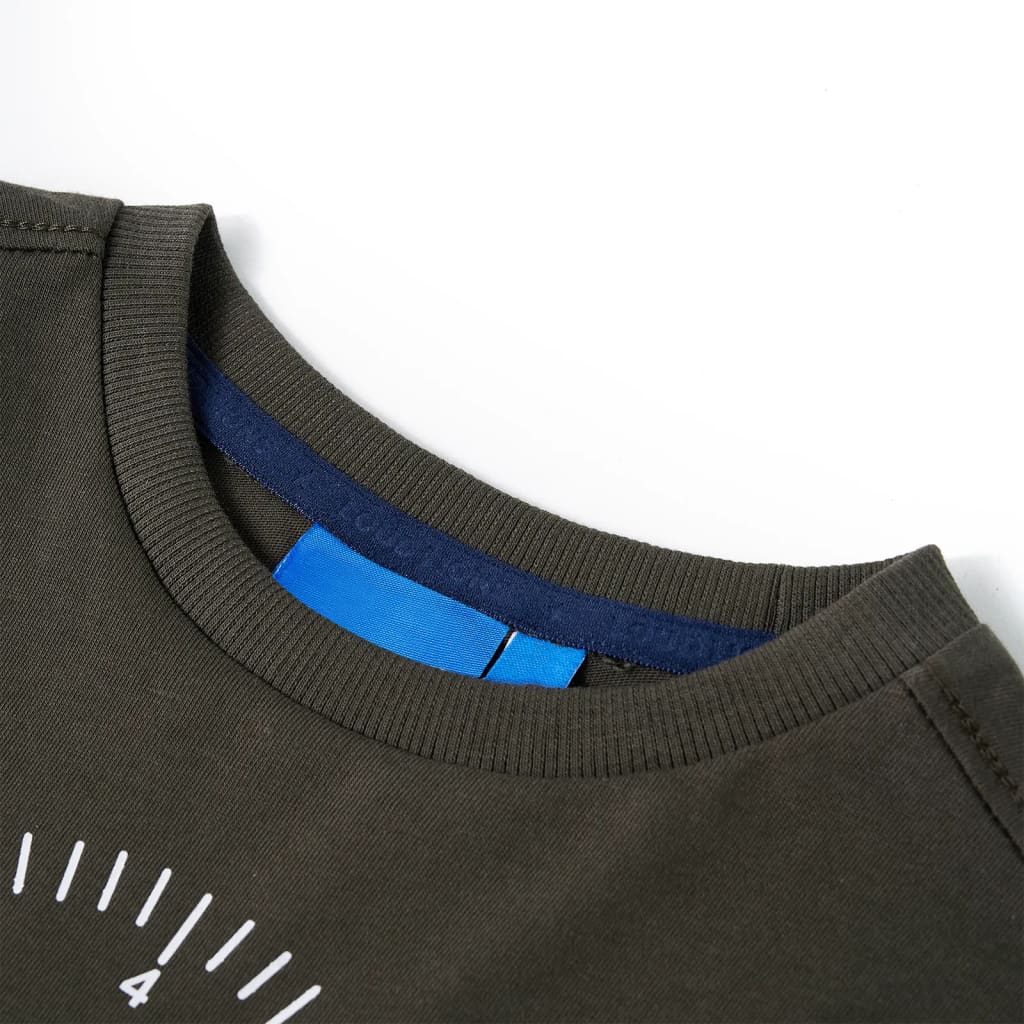 Tricou cu mâneci lungi pentru copii, kaki, 92 GartenMobel Dekor
