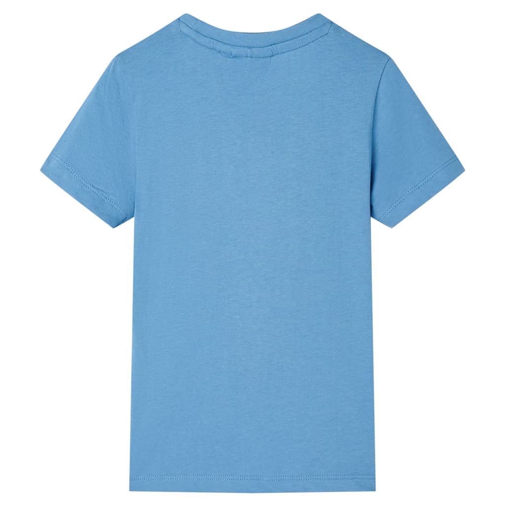 Tricou pentru copii, albastru mediu, 128 GartenMobel Dekor