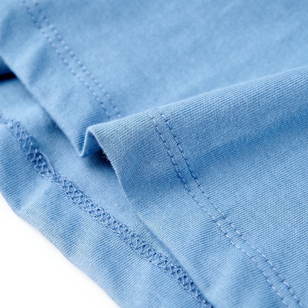 Tricou pentru copii, albastru mediu, 128 GartenMobel Dekor