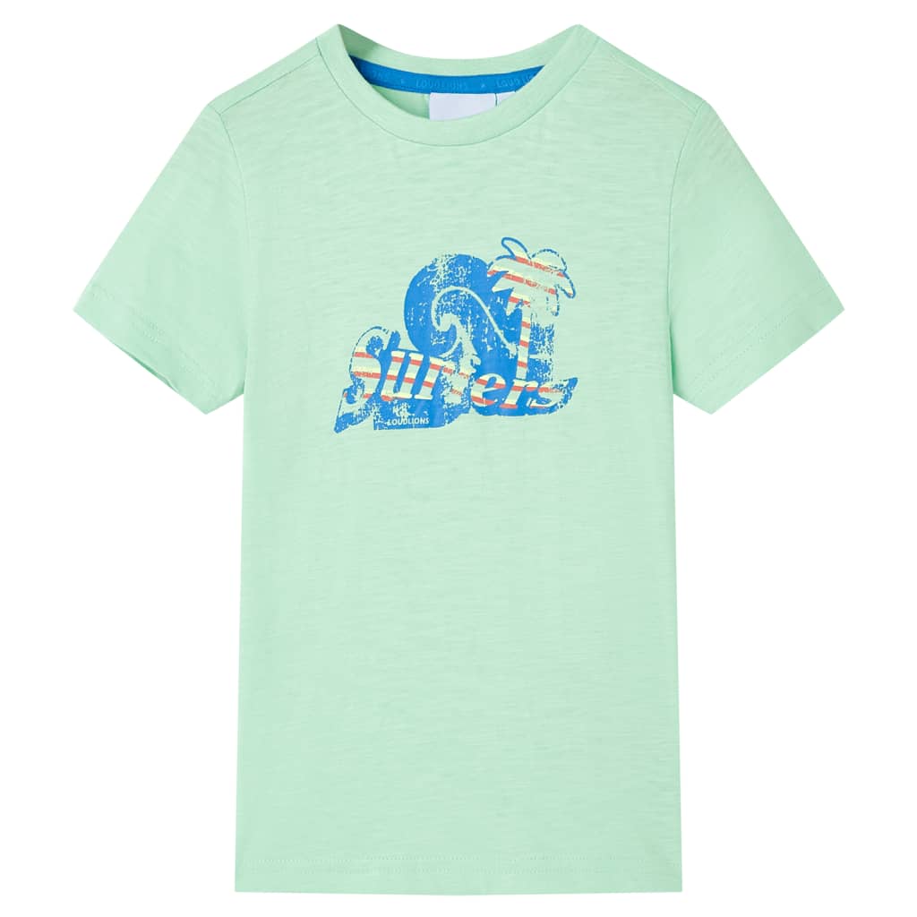 Tricou pentru copii, verde deschis, 128 GartenMobel Dekor
