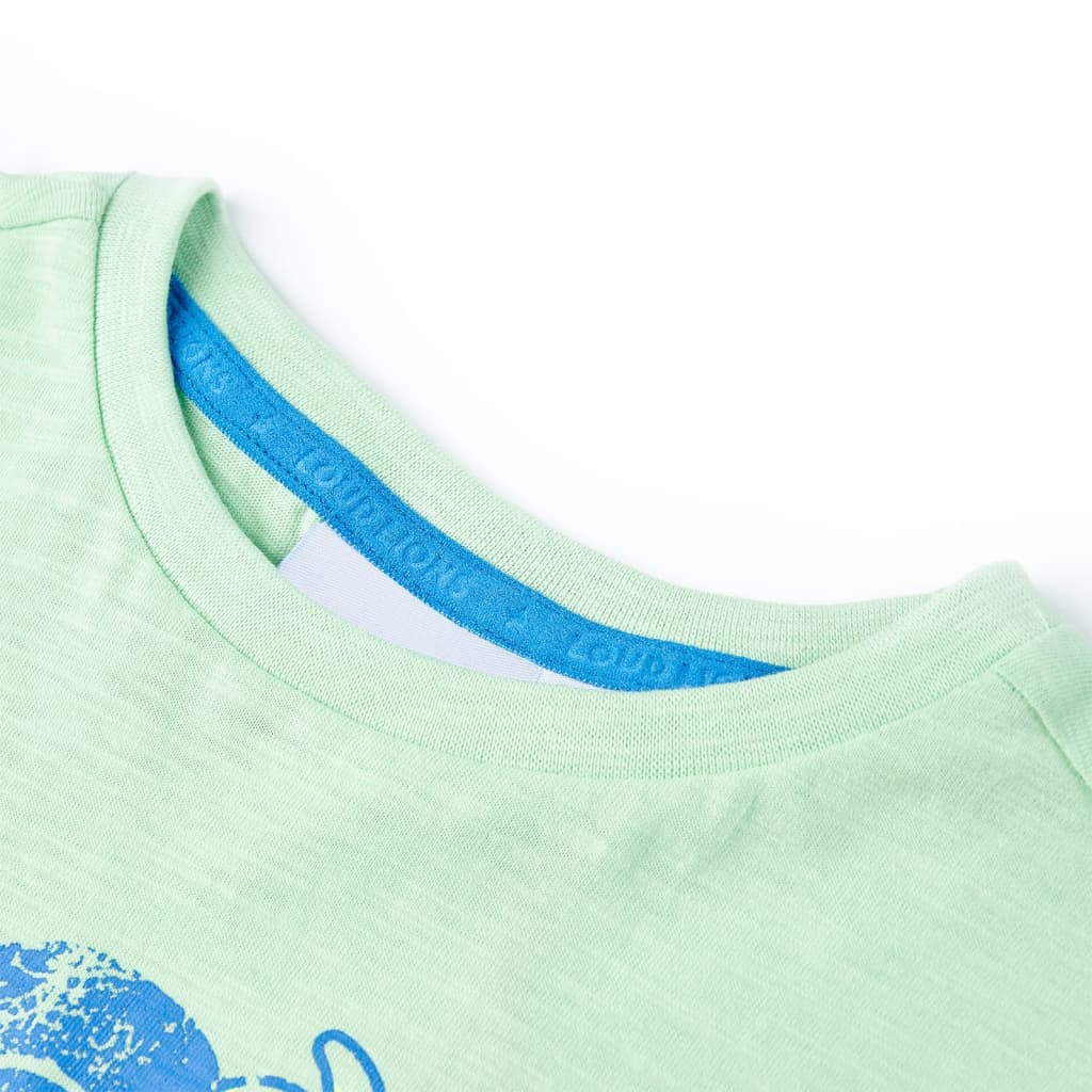 Tricou pentru copii, verde deschis, 140 GartenMobel Dekor