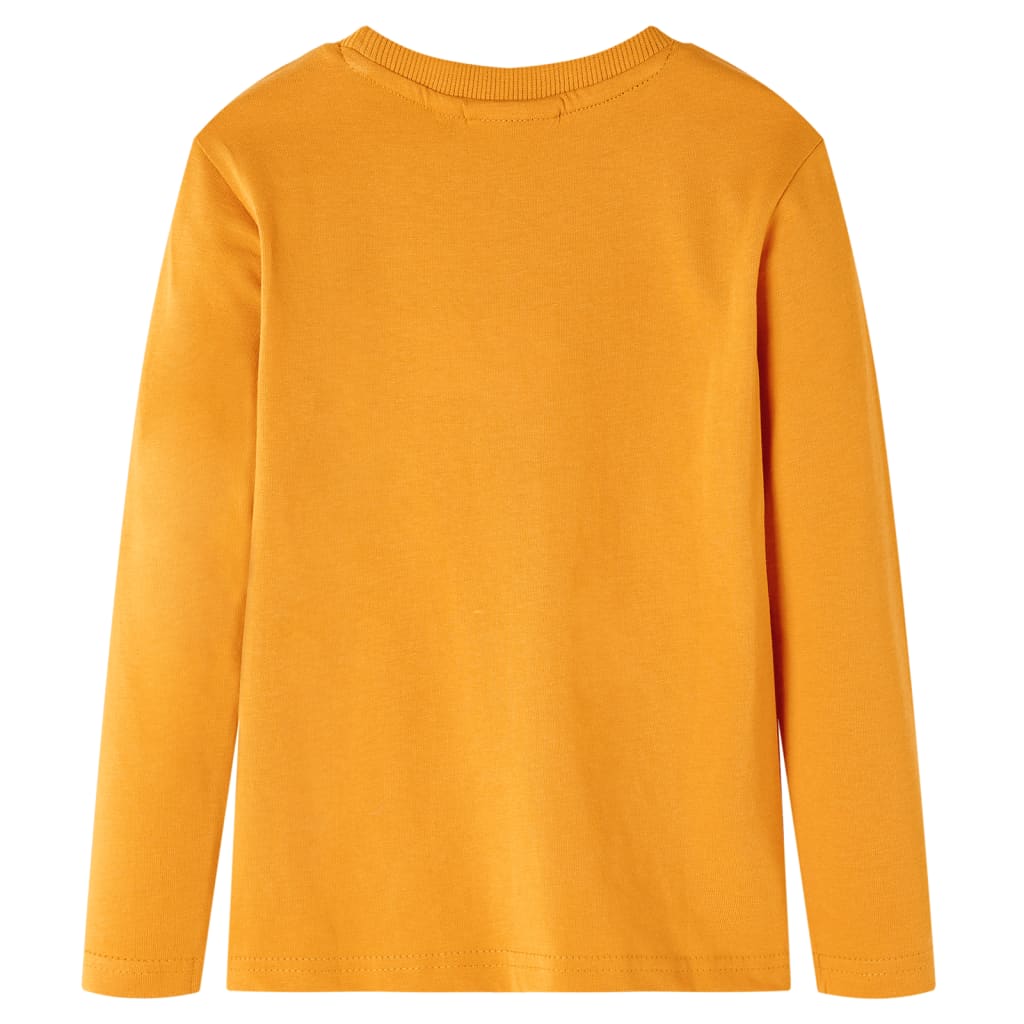 Tricou pentru copii cu mâneci lungi, ocru, 104 GartenMobel Dekor