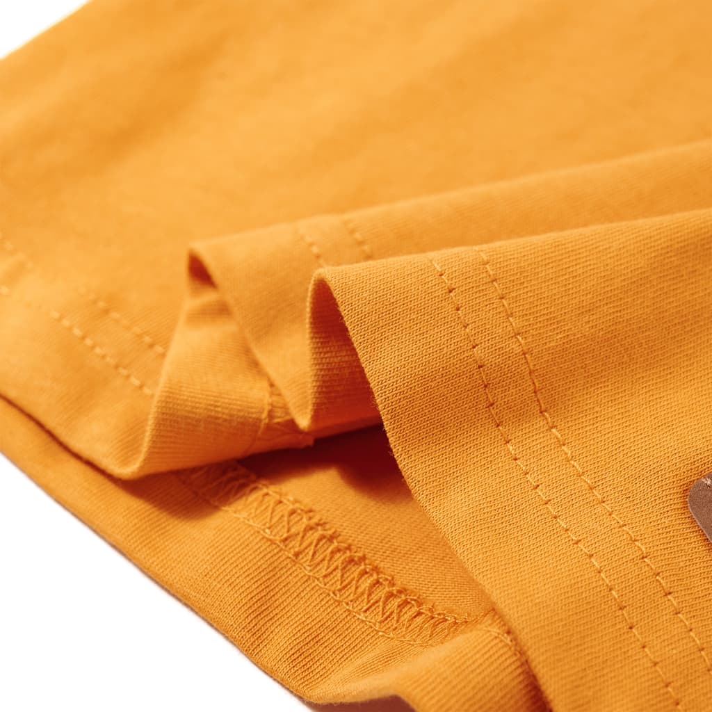 Tricou pentru copii cu mâneci lungi, ocru, 92 GartenMobel Dekor