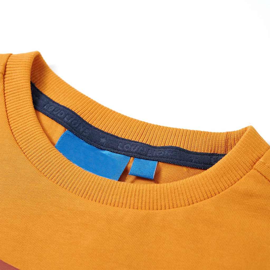 Tricou pentru mâneci lungi pentru copii, ocru, 116 GartenMobel Dekor